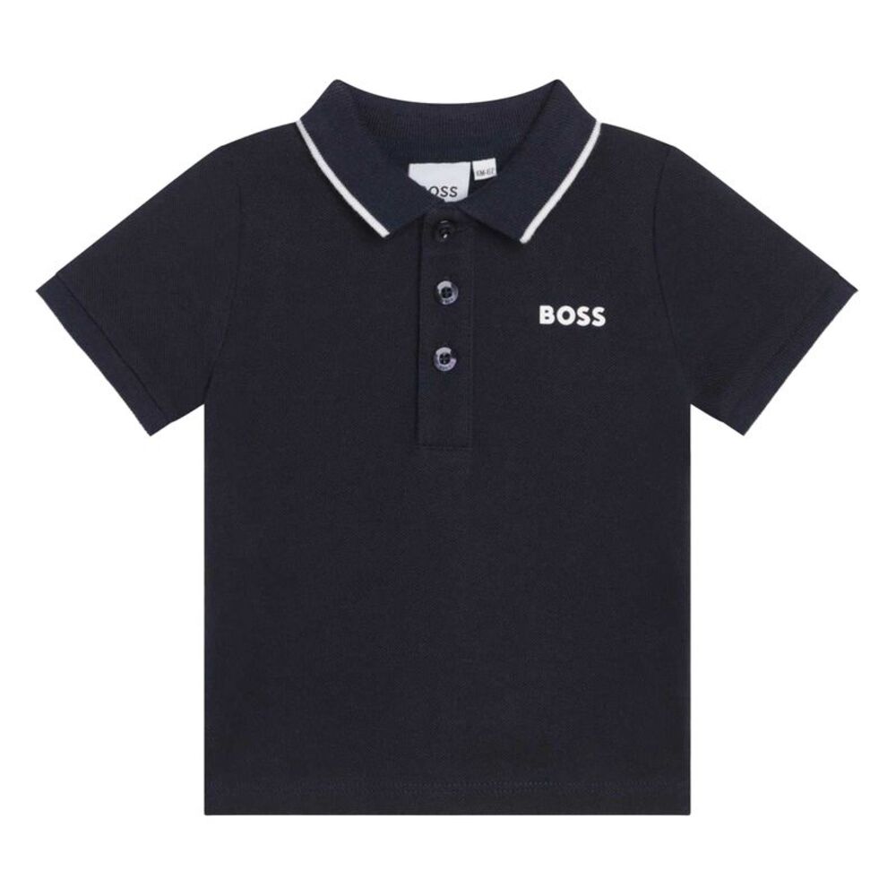 Boss Baby Boys Cotton Polo Shirt / Navy